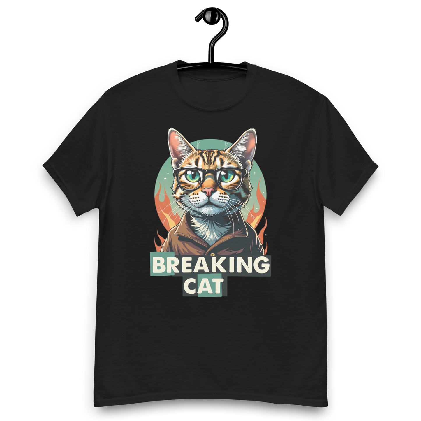 Camiseta clásica unisex (Breaking Cat)