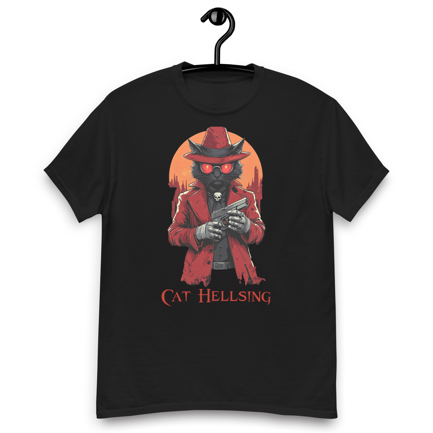 Camiseta clásica unisex (Cat Hellsing)