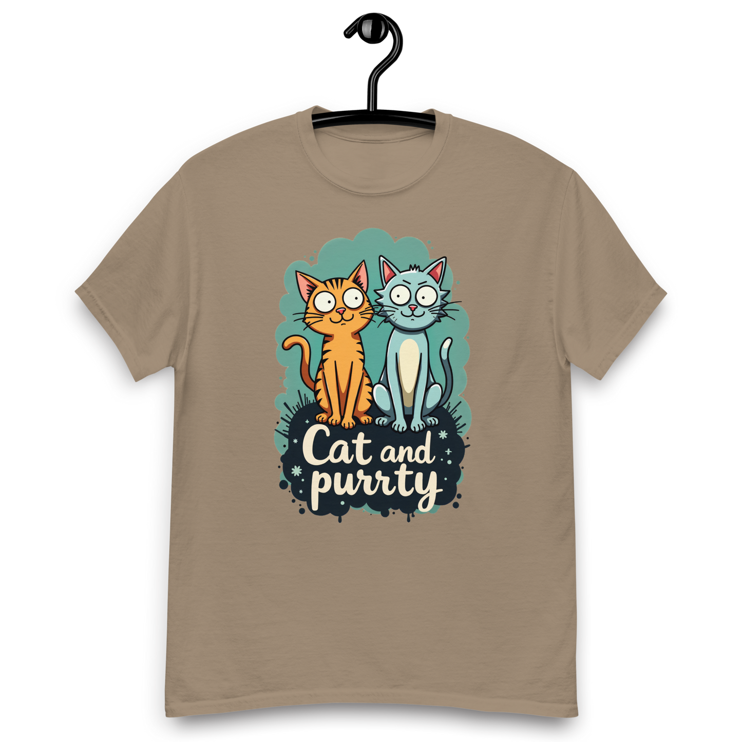 Camiseta clásica unisex (Cat and Purrty)