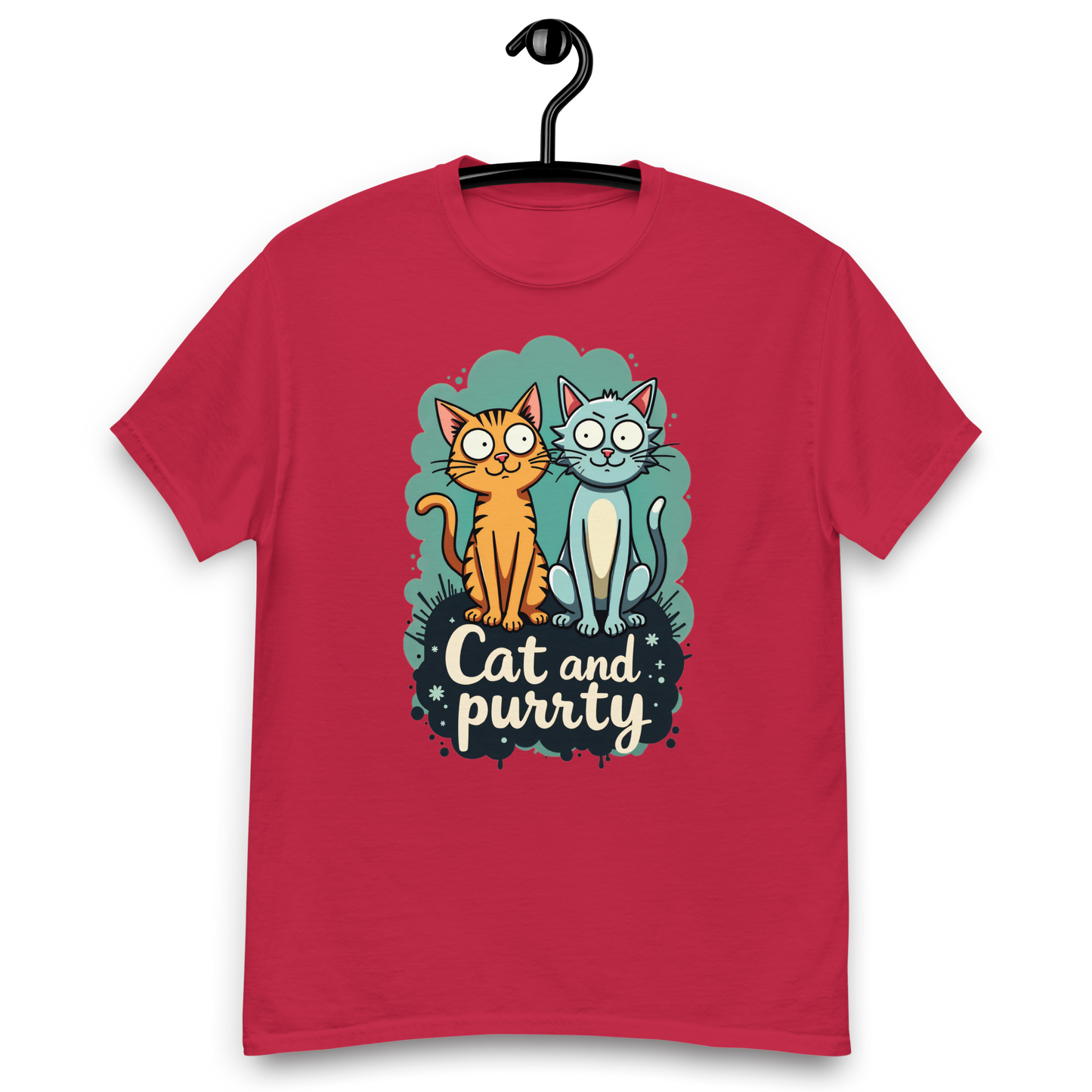 Camiseta clásica unisex (Cat and Purrty)