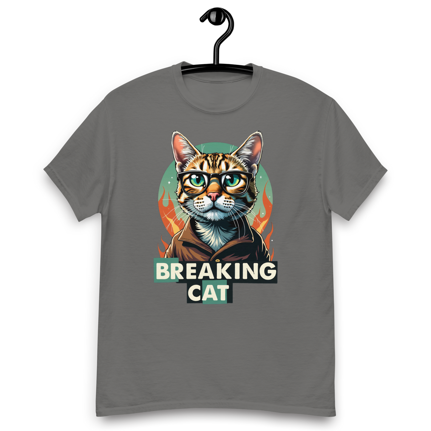 Camiseta clásica unisex (Breaking Cat)