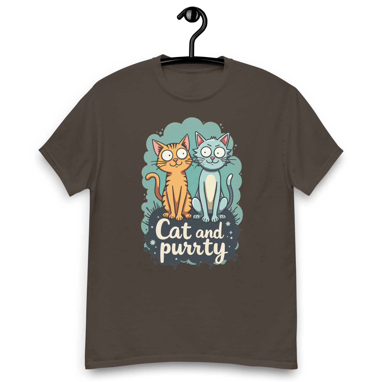 Camiseta clásica unisex (Cat and Purrty)