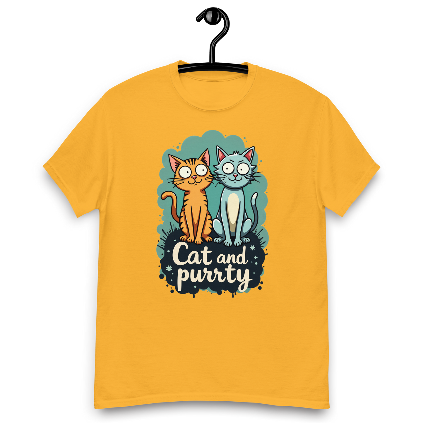 Camiseta clásica unisex (Cat and Purrty)