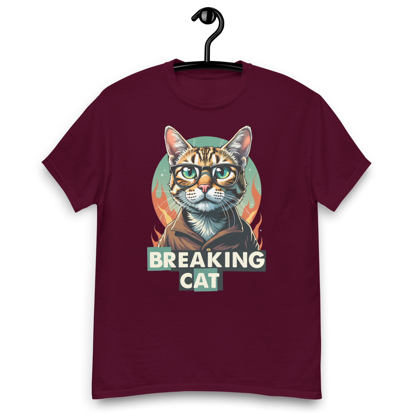 Camiseta clásica unisex (Breaking Cat)