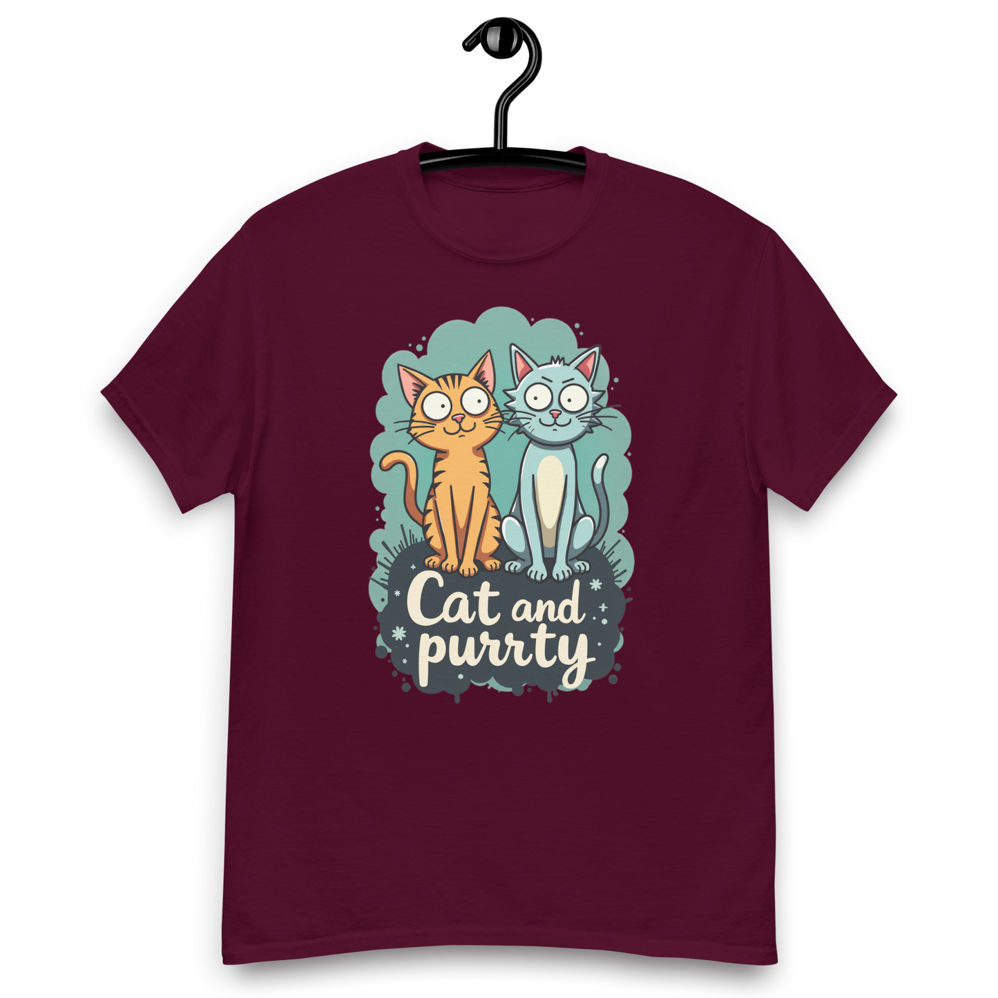 Camiseta clásica unisex (Cat and Purrty)