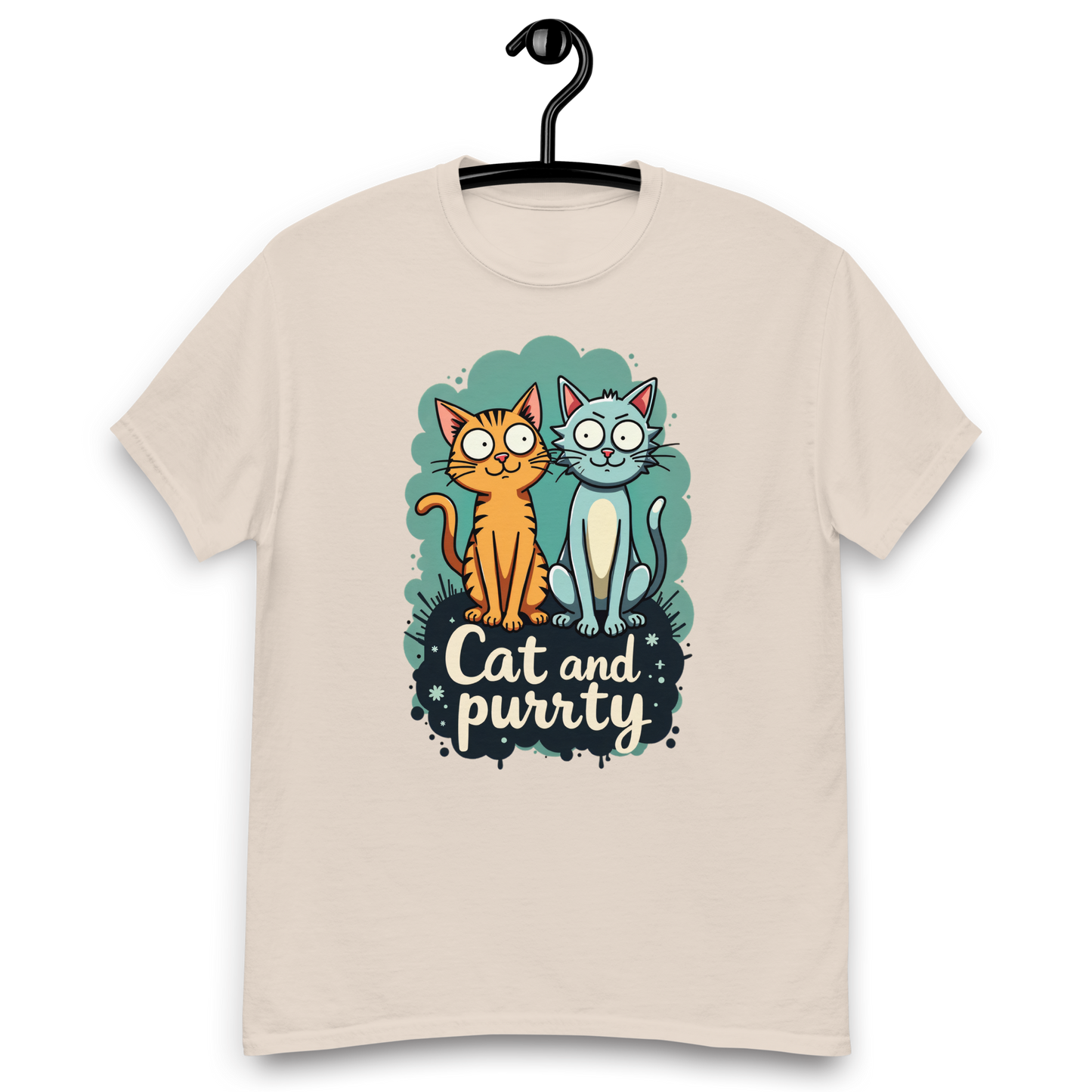 Camiseta clásica unisex (Cat and Purrty)