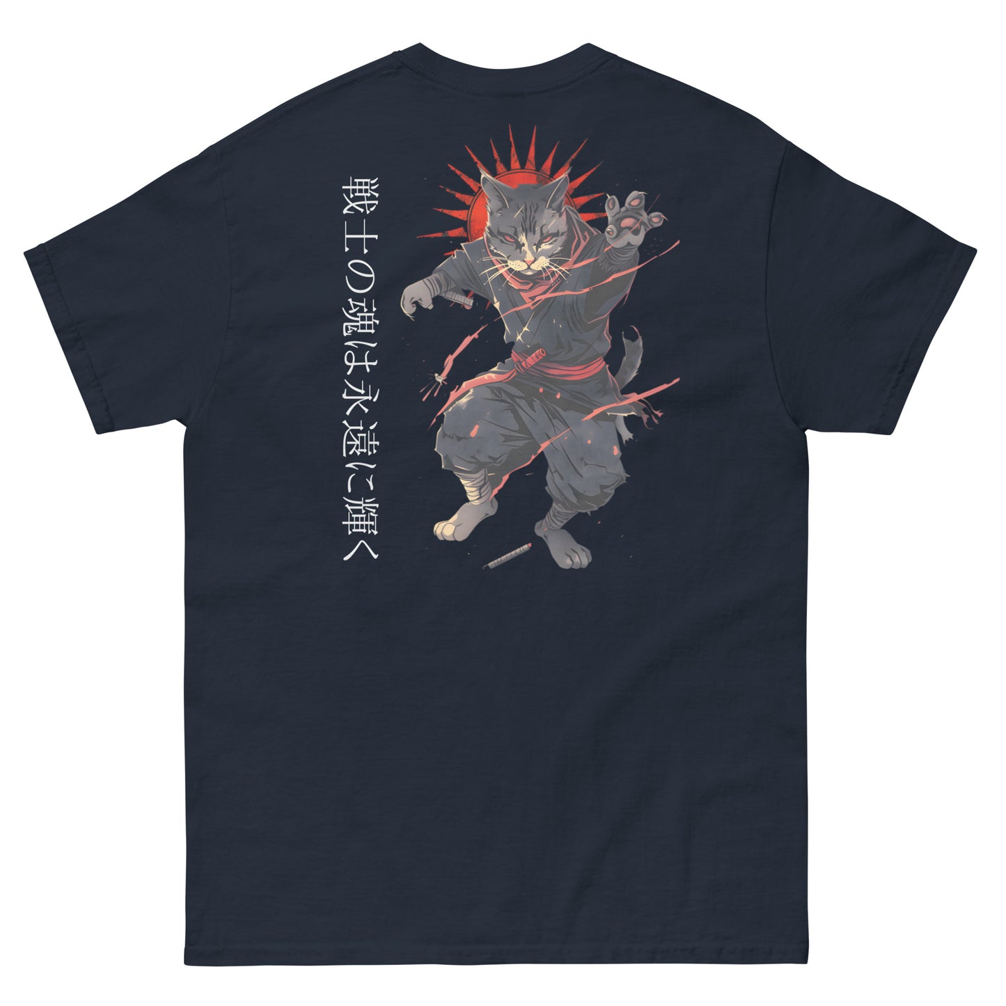 Camiseta clásica unisex (戦士の魂は永遠に輝く)