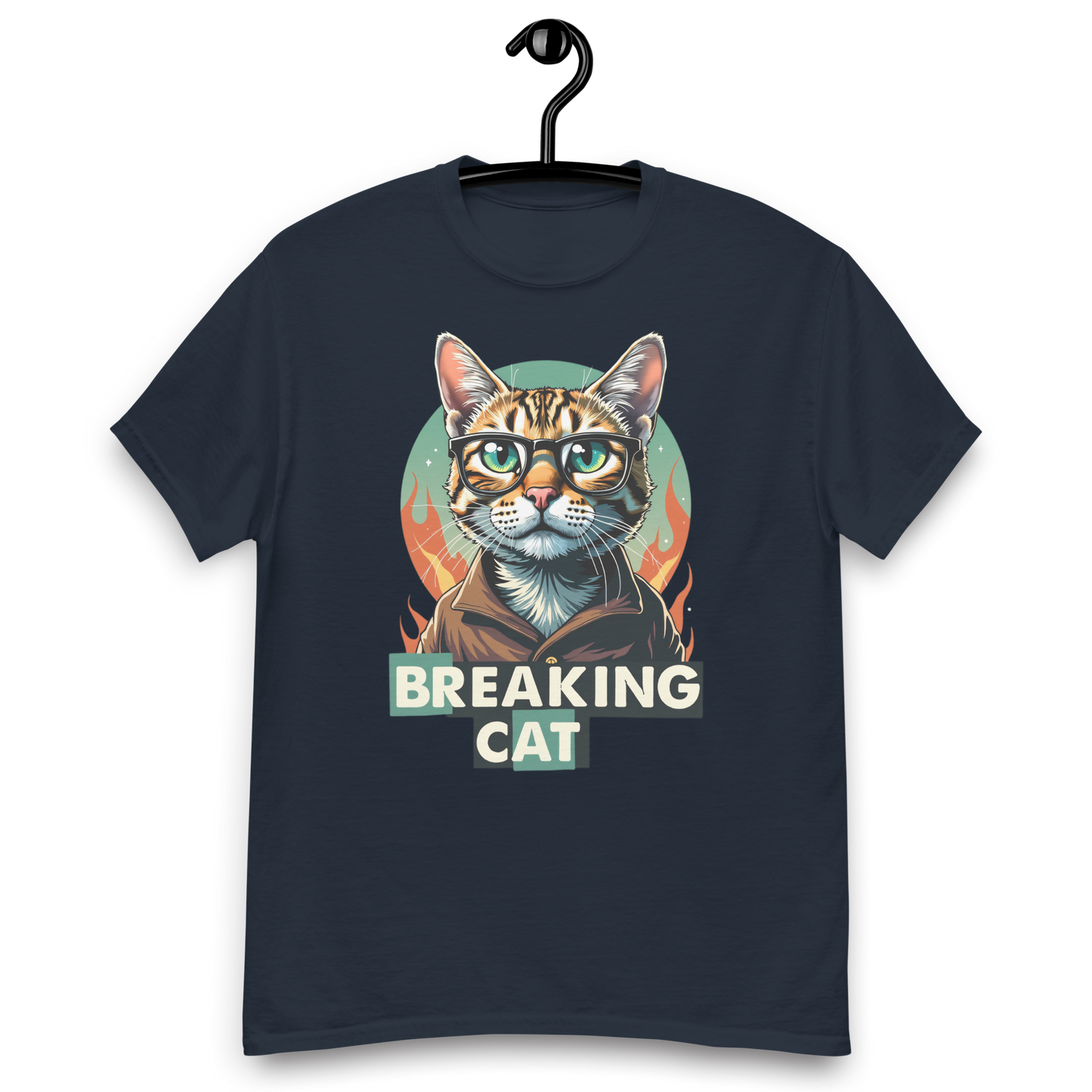 Camiseta clásica unisex (Breaking Cat)