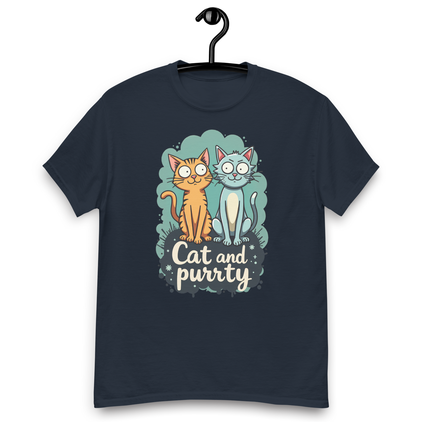 Camiseta clásica unisex (Cat and Purrty)