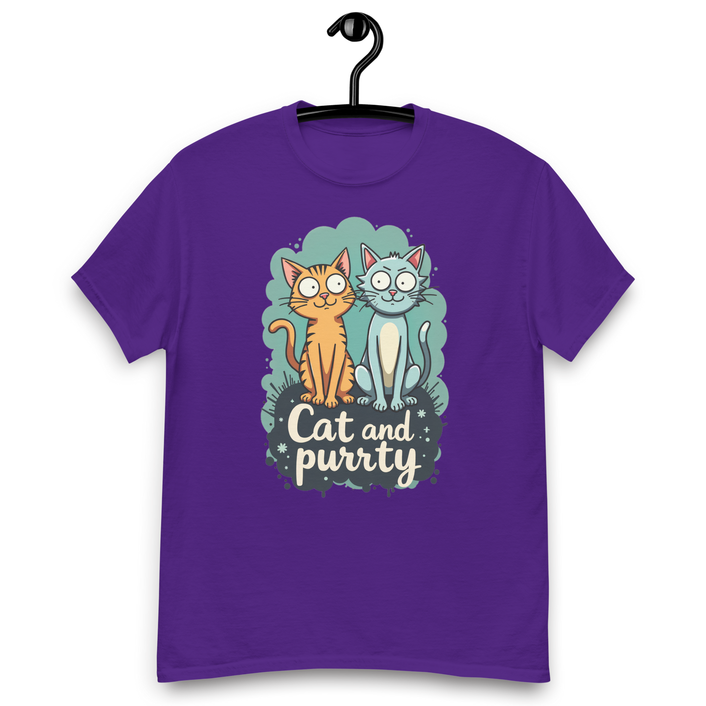 Camiseta clásica unisex (Cat and Purrty)