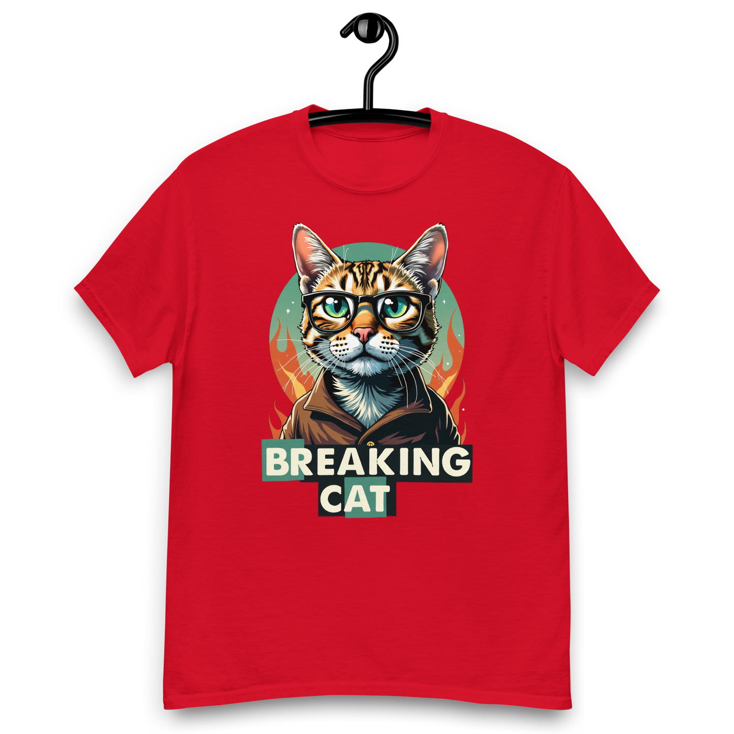 Camiseta clásica unisex (Breaking Cat)