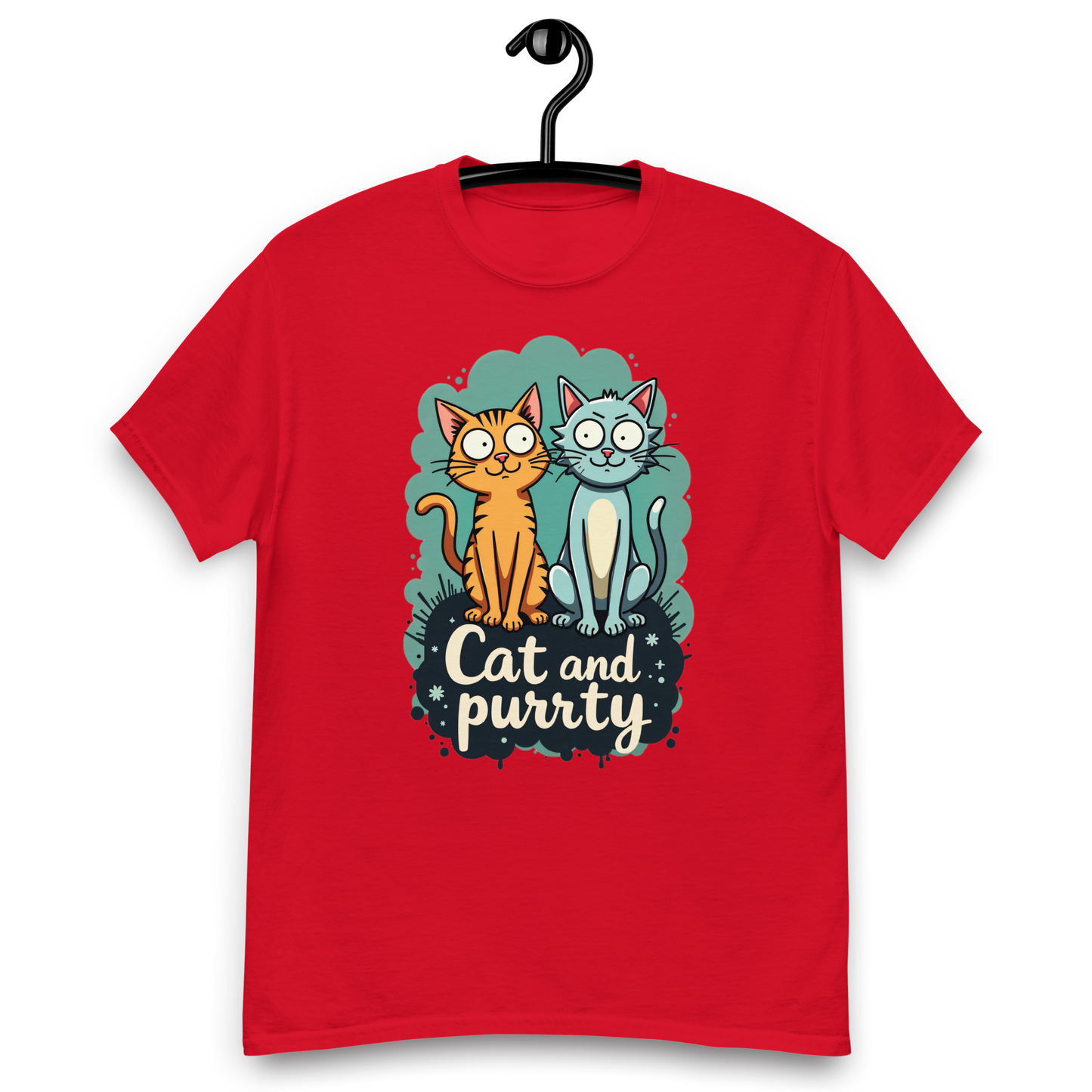 Camiseta clásica unisex (Cat and Purrty)