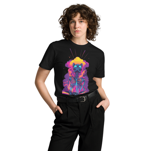 Camiseta premium unisex (Dark Neon Cat)