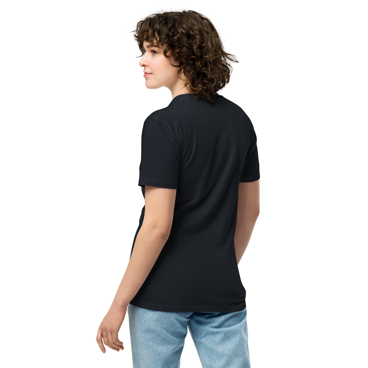 Camiseta premium unisex (Dark Neon Cat)